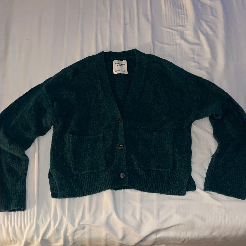 Abercrombie & Fitch Green Cardigan
